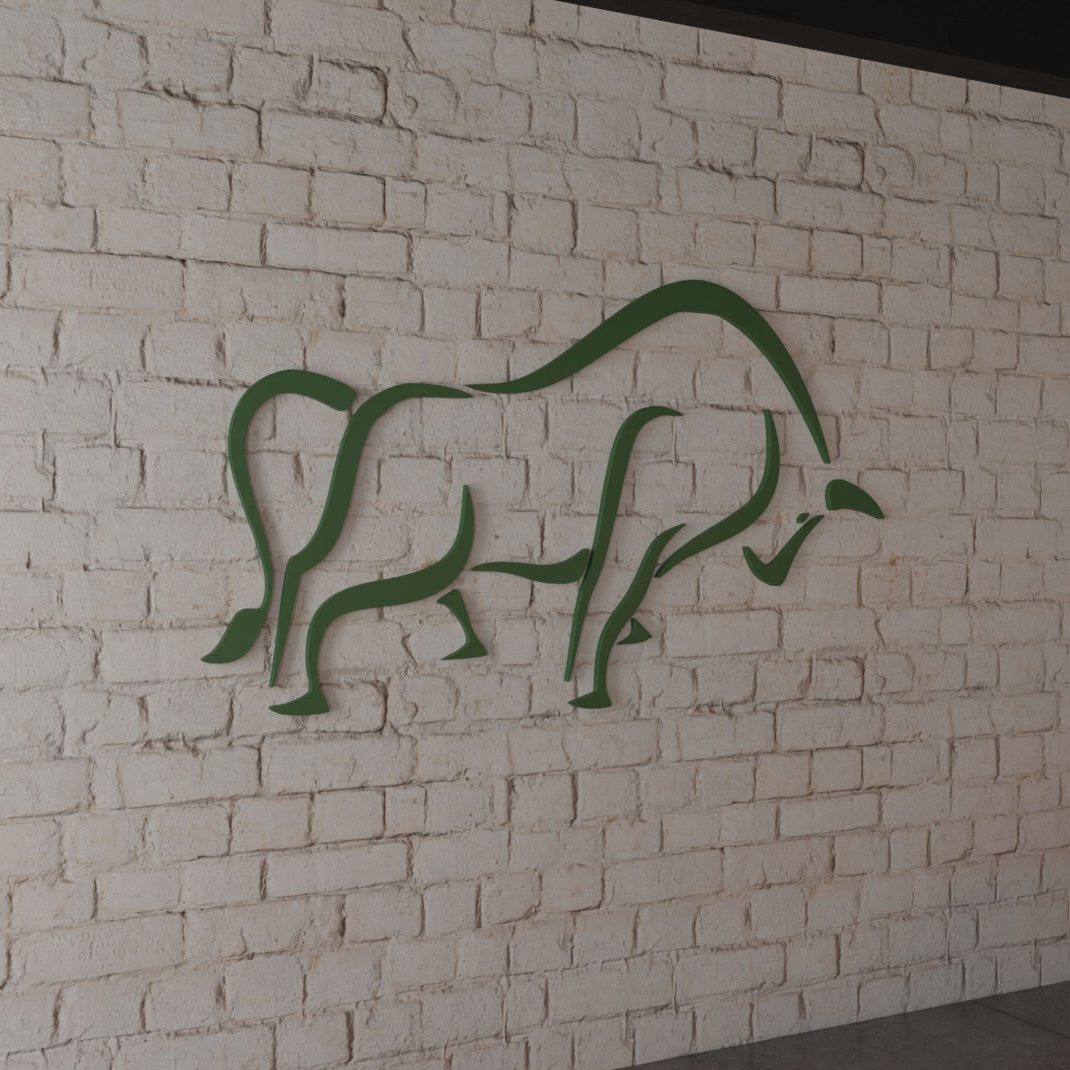 Stock Market Bull - 40x24 Inches