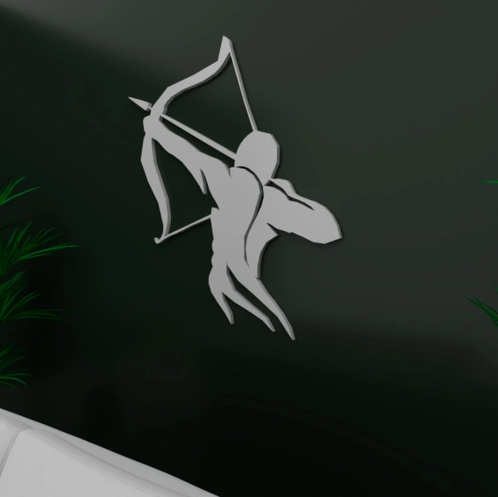 Metafurn Archer Bold And Modern Wooden Wall Art For Statement Walls