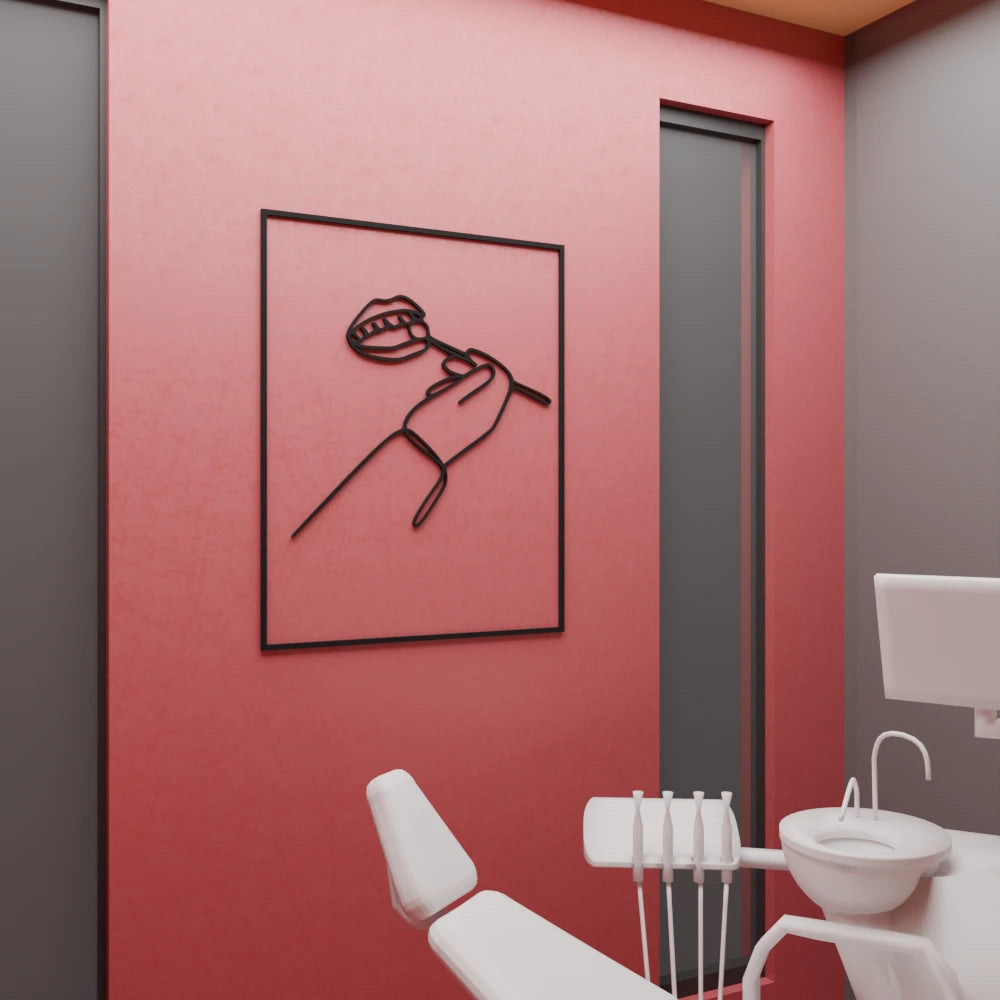 Dental Oral Health Check-Up Wall Art - 32x40 Inches