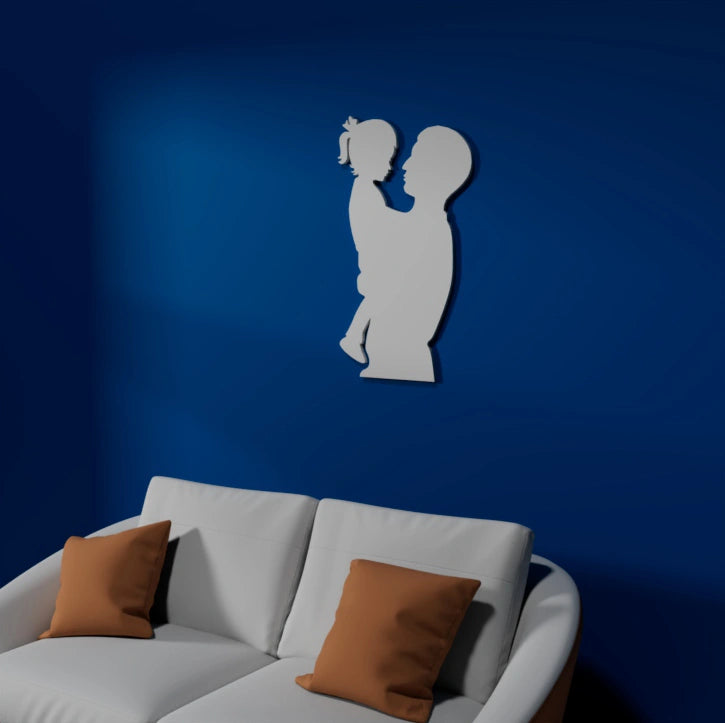 Metafurn family-themed Brother and Sister wall art