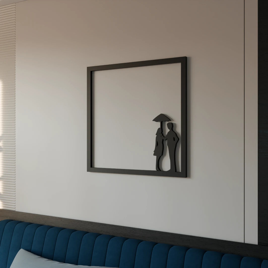 Modern Poetic Love wall art by Metafurn