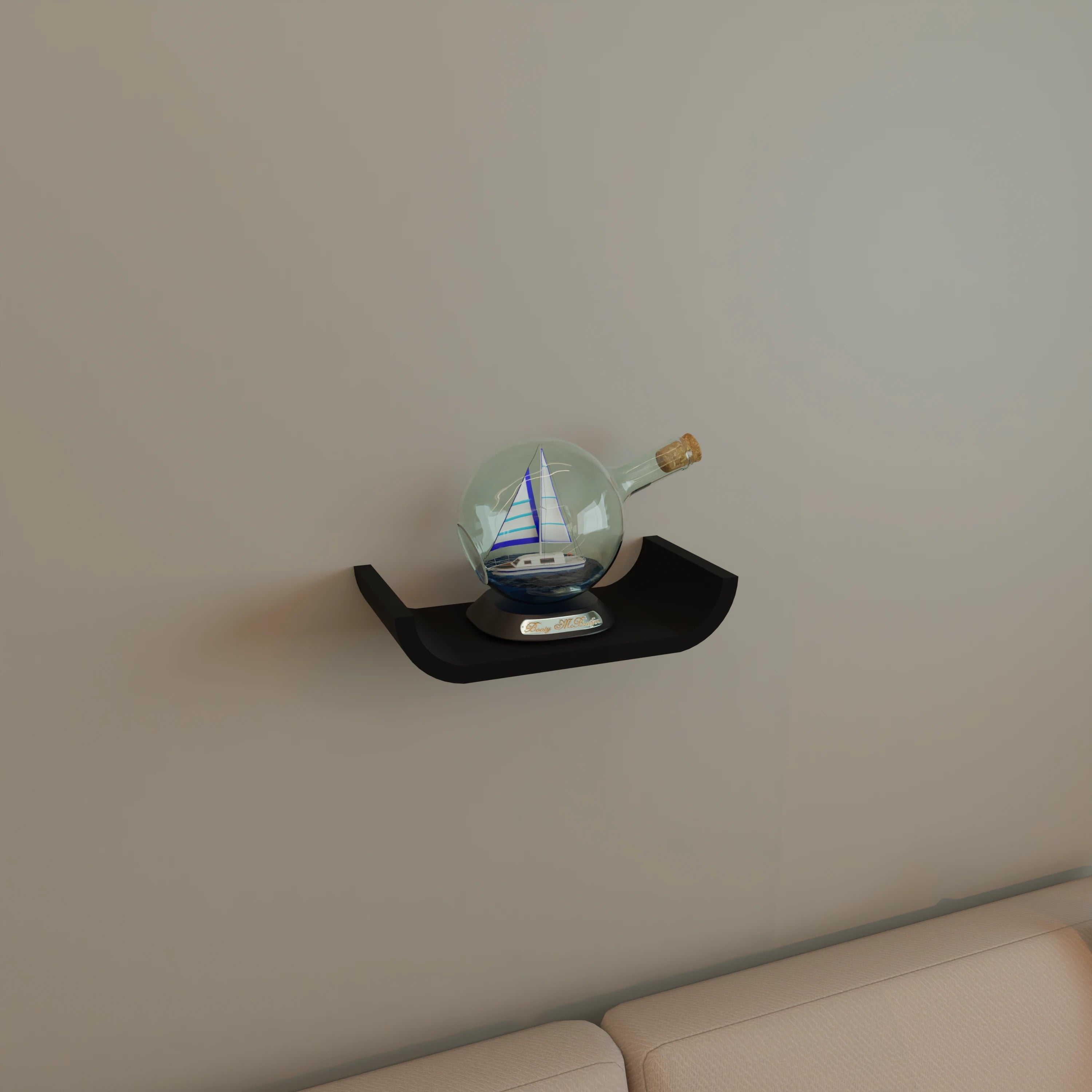 U Shape Wall Shelf