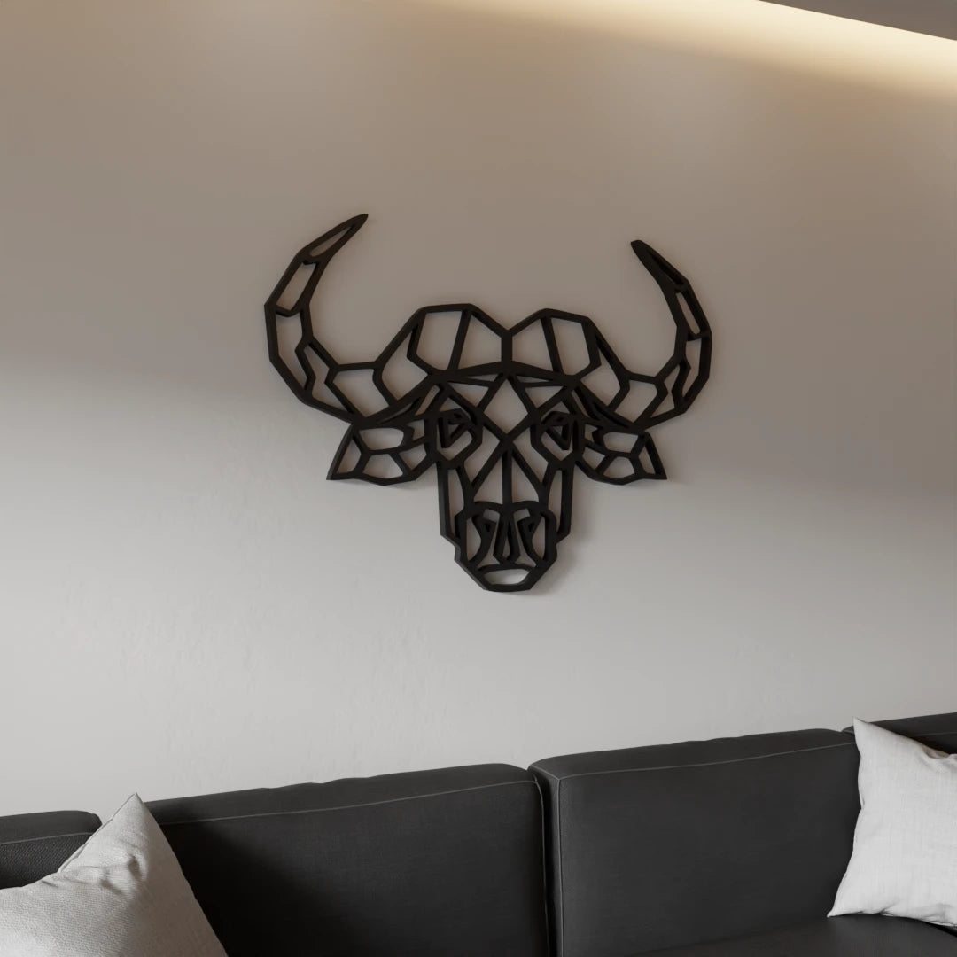 Contemporary Bull Head decor by Metafurn