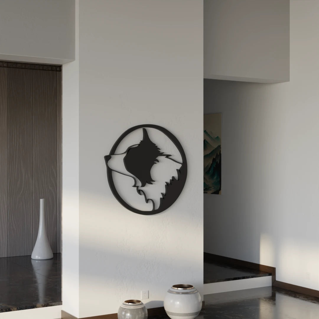 Fox-inspired wall hanging for home