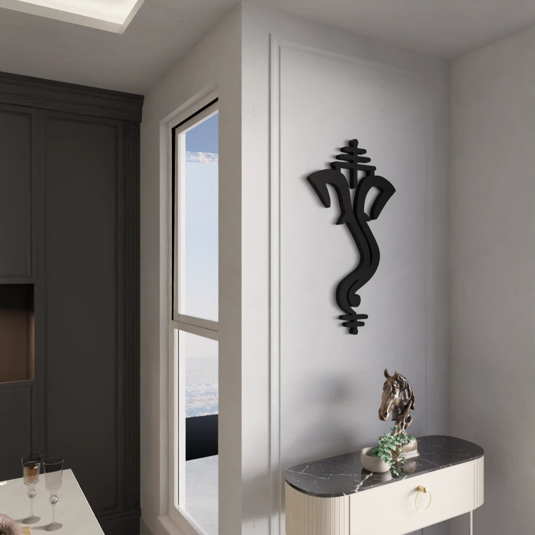Devotional wall art of Ganesha – Vignaharta wooden wall deocor by Metafurn
