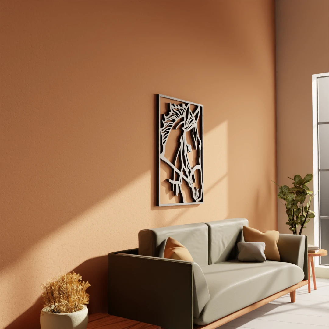Contemporary Horse Head decor by Metafurn