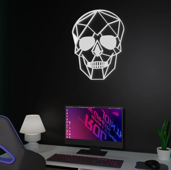 Metafurn Skull modern wooden wall decor for alternative aesthetics
