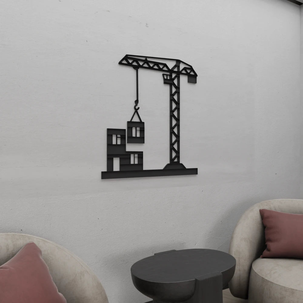 Construction Crane Wall Art