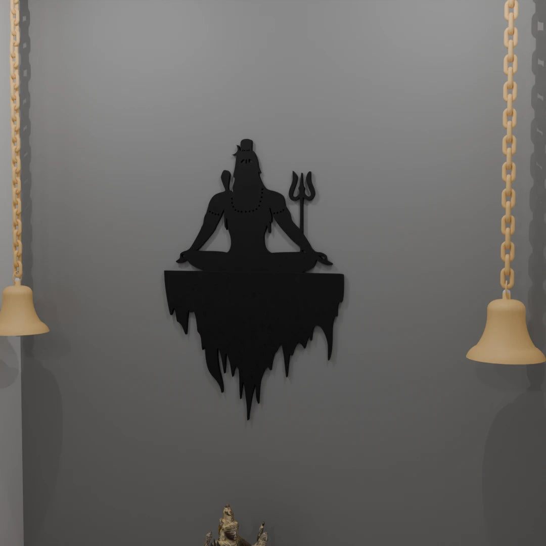 Metafurn Mahayogi Beautiful Wooden Wall Art For Meditation Spaces