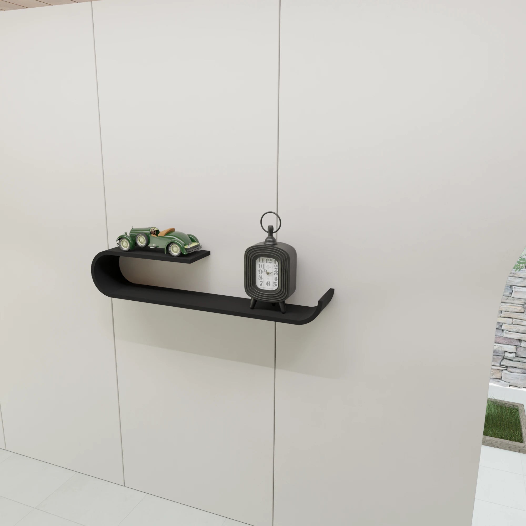 J Shape Wall Shelf