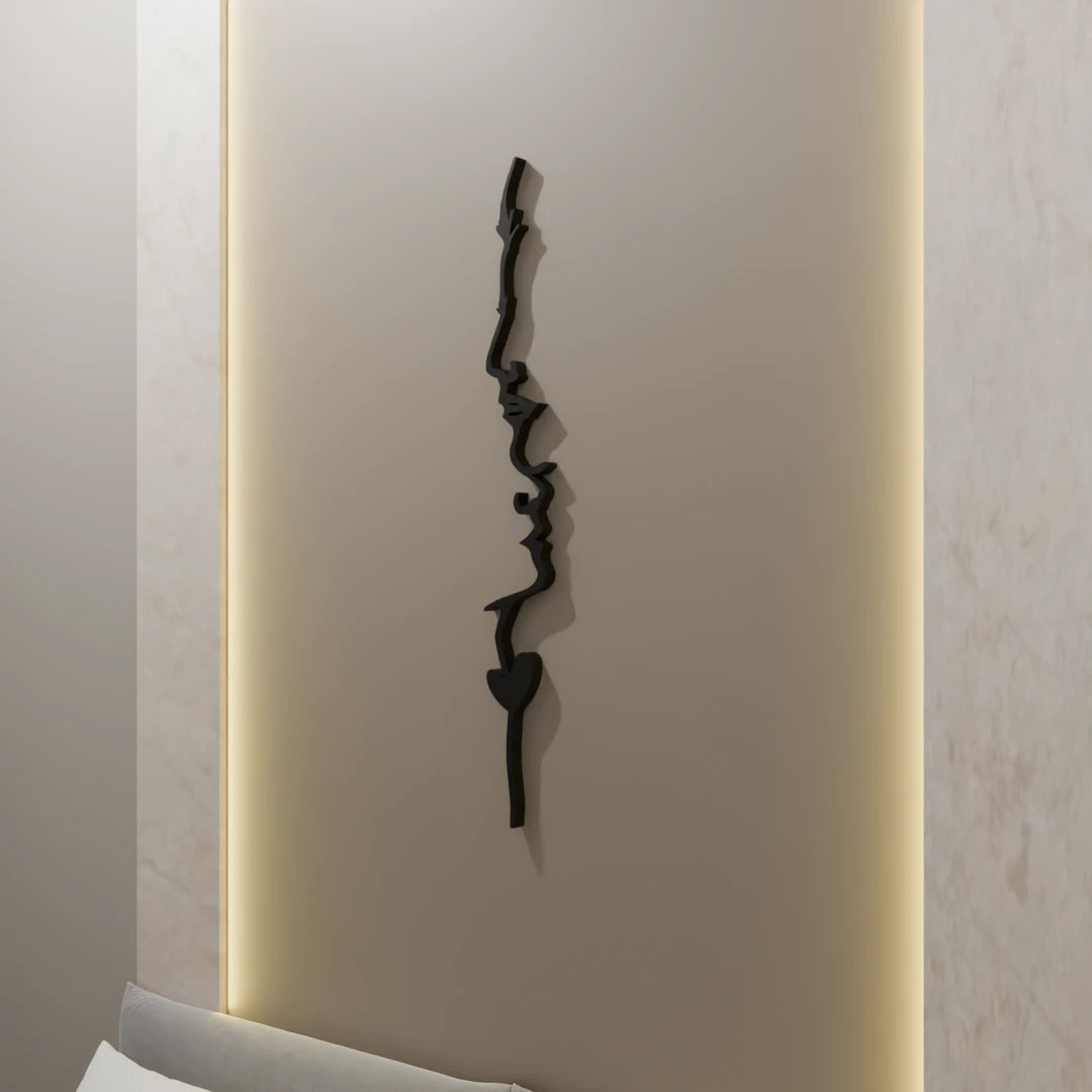 Contemporary Forehead Kiss metal artwork – Shop now