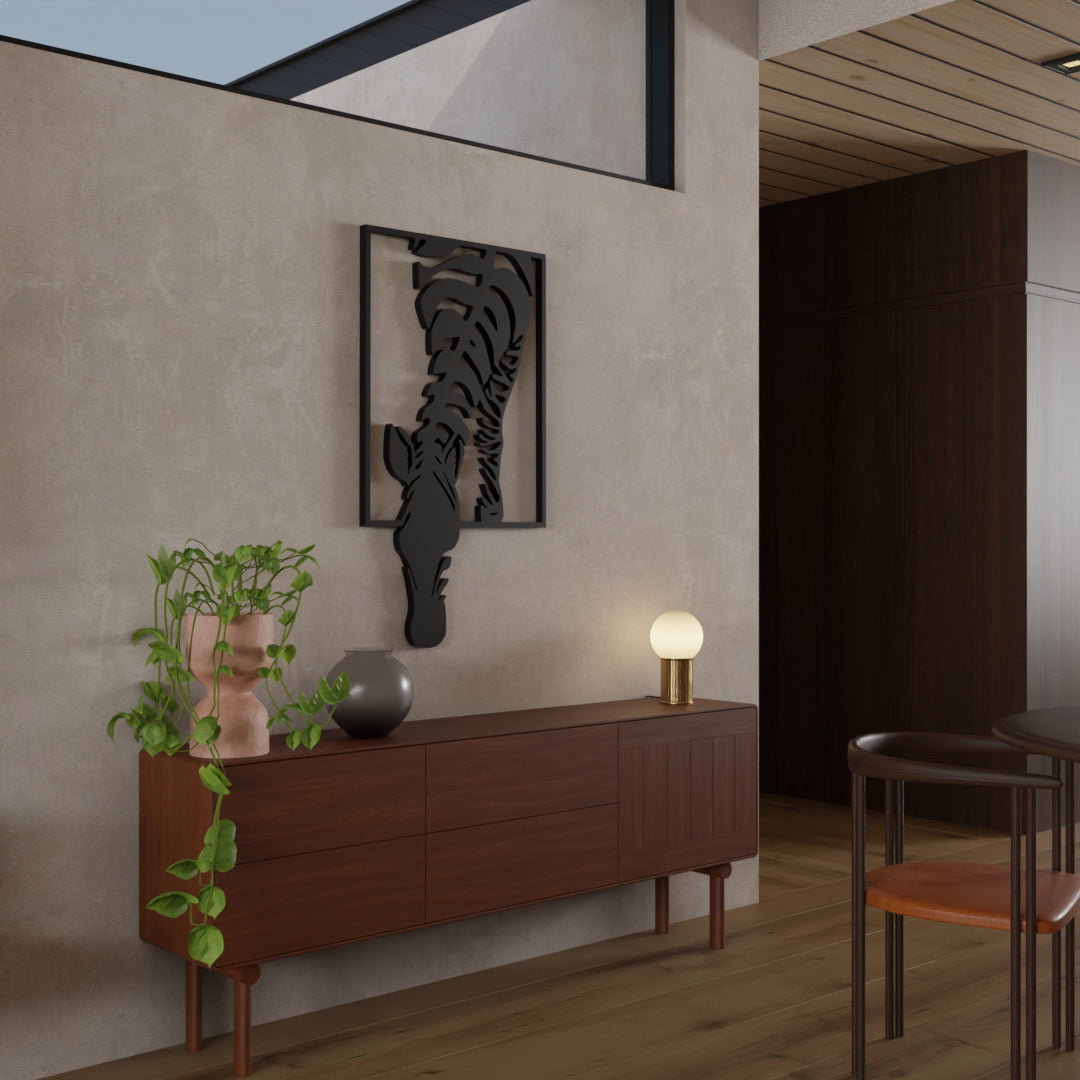 Metafurn Zebra decorative wood wall art for interiors