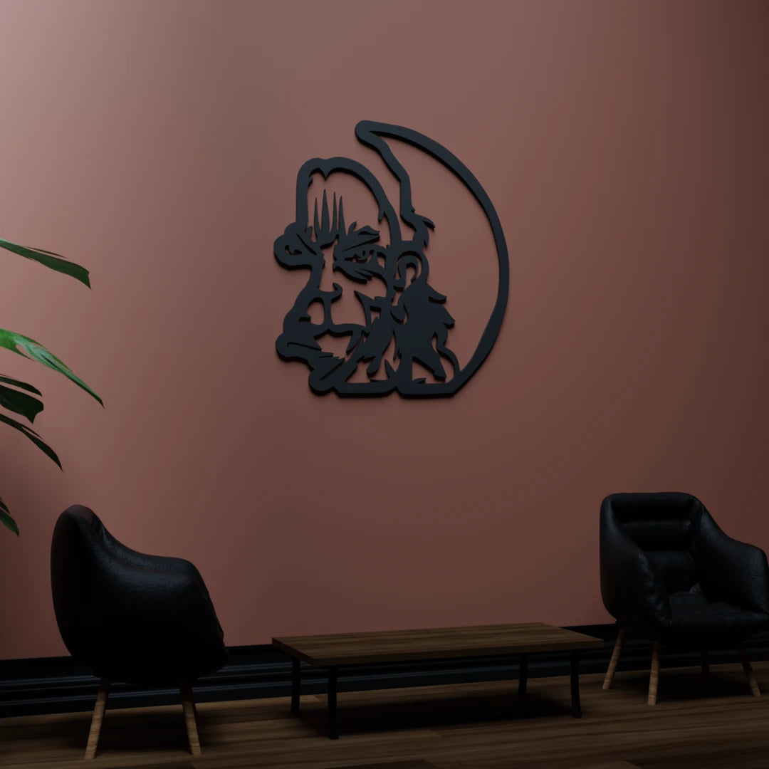 Metafurn Hanuman Decorative Wood Wall Art For Devotion And Faith