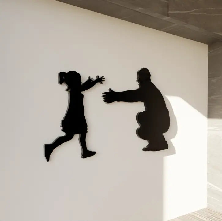 Heartwarming Father and Daughter wall hanging for home