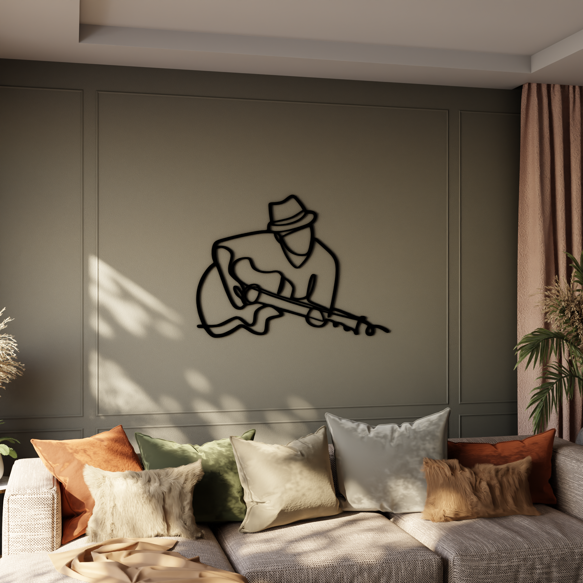 The Guitarist Wall Art  - 40x28 Inches