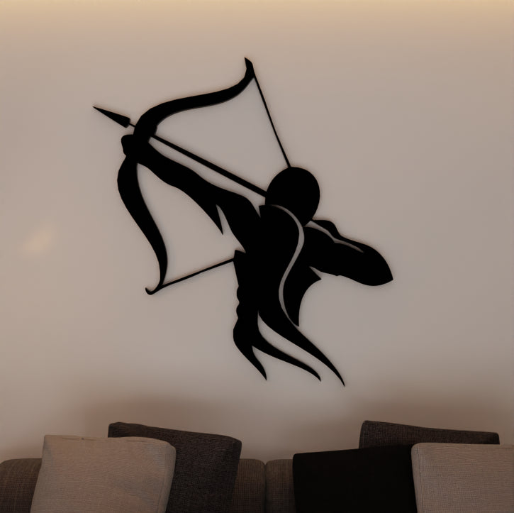 Metafurn Archer Large Wooden Wall Art For The Living Room