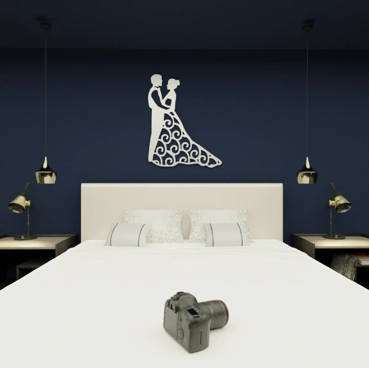 Elegant Couple silhouette wall decor
