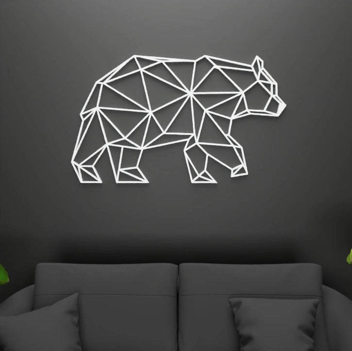 Metafurn Bear Line Art wall art for modern homes
