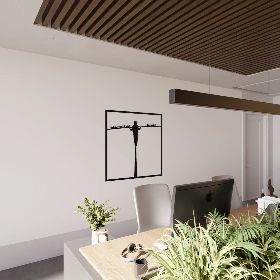 Metafurn Balance wooden wall art for mindful spaces