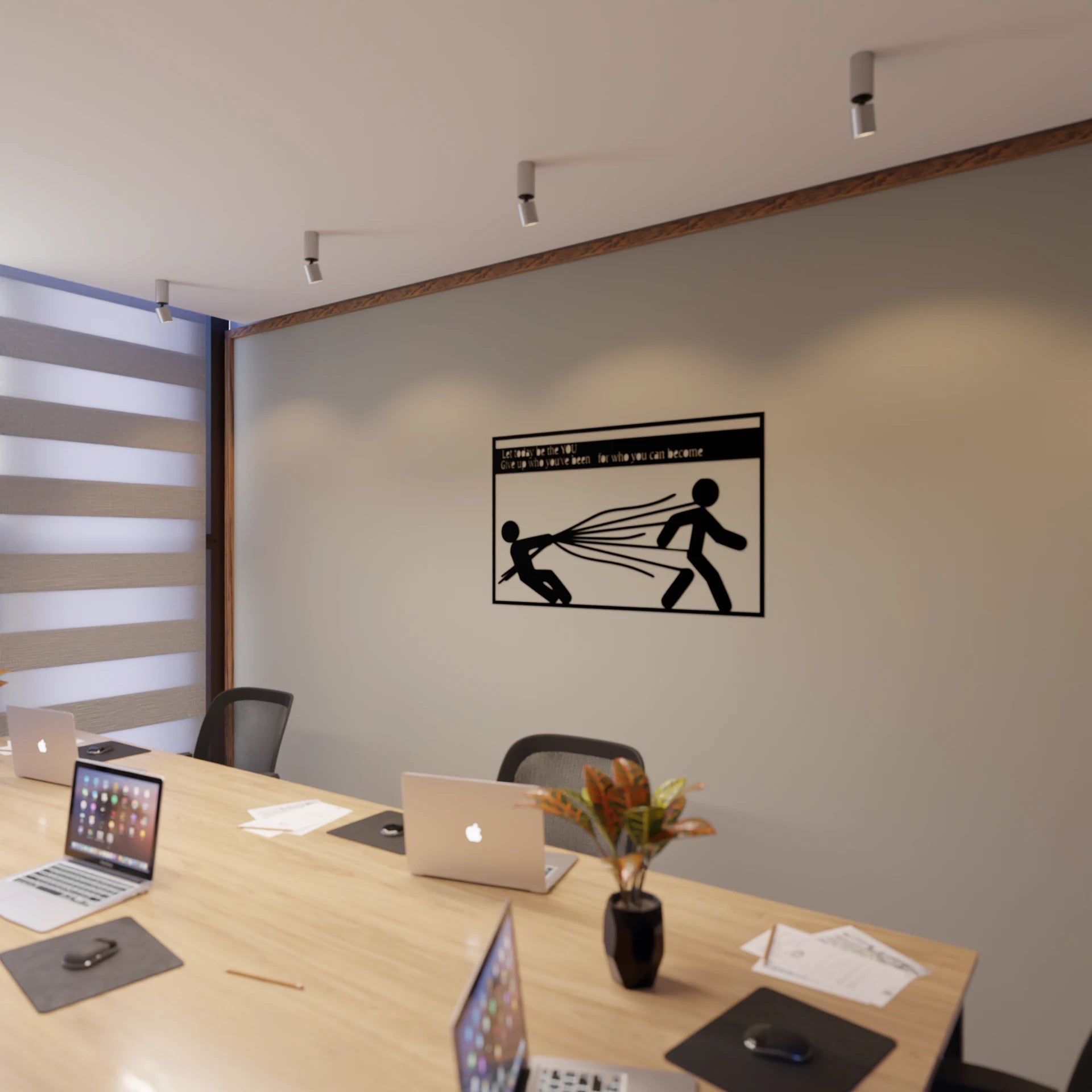 Metafurn You Tomorrow motivational wooden wall decor
