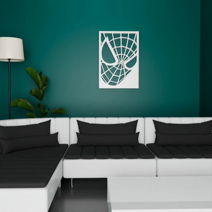 Metafurn Spiderman minimalist wooden wall art with a bold design