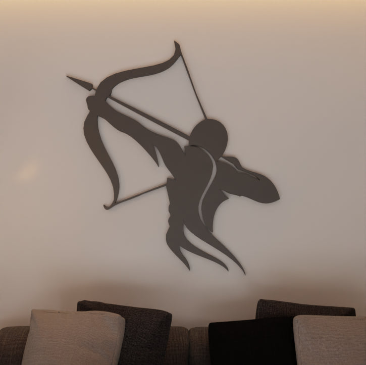 Metafurn Archer Minimalist Decorative Wood Wall Art