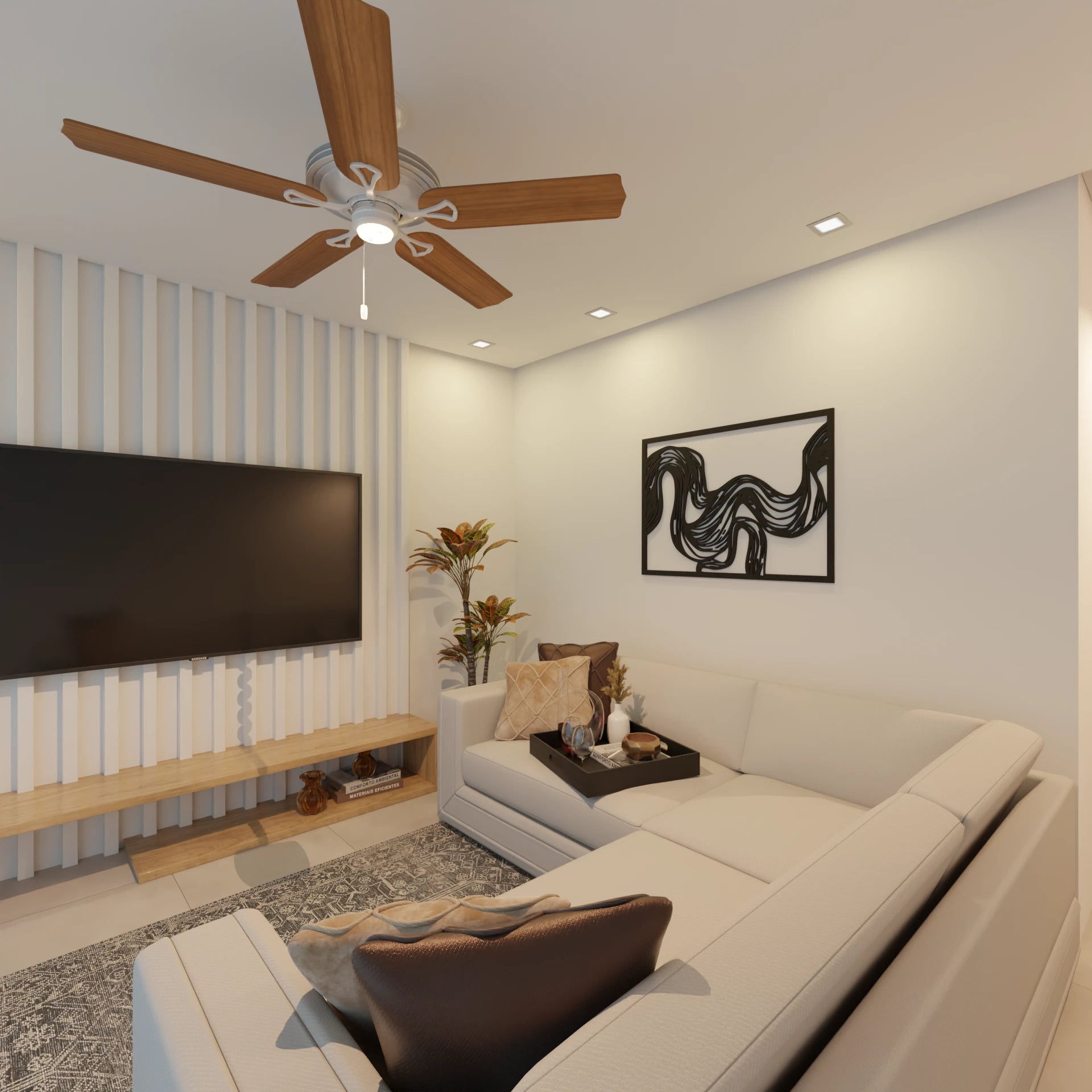 Modern Framed Fabric decor by Metafurn