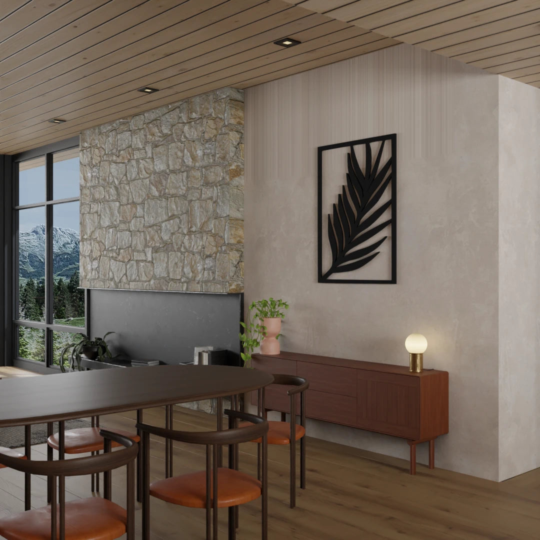 Modern Bamboo Leaf decor by Metafurn