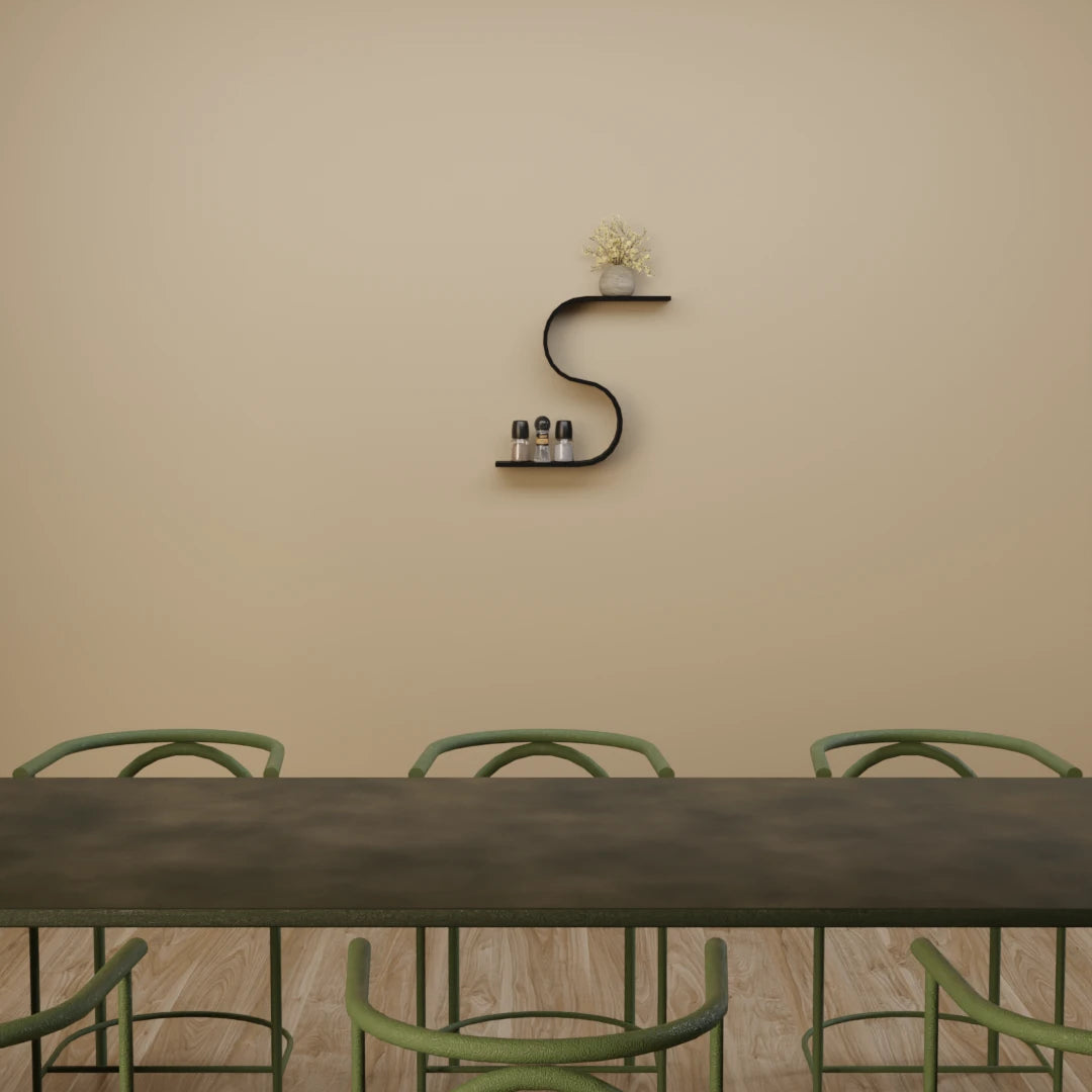 S Shape Wall Shelf