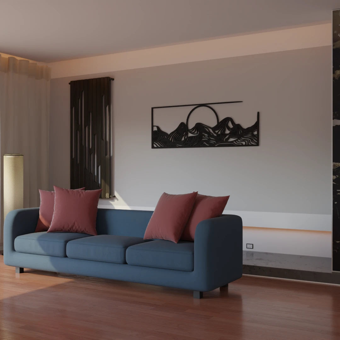 Metafurn Rising Sun wall decor for living room