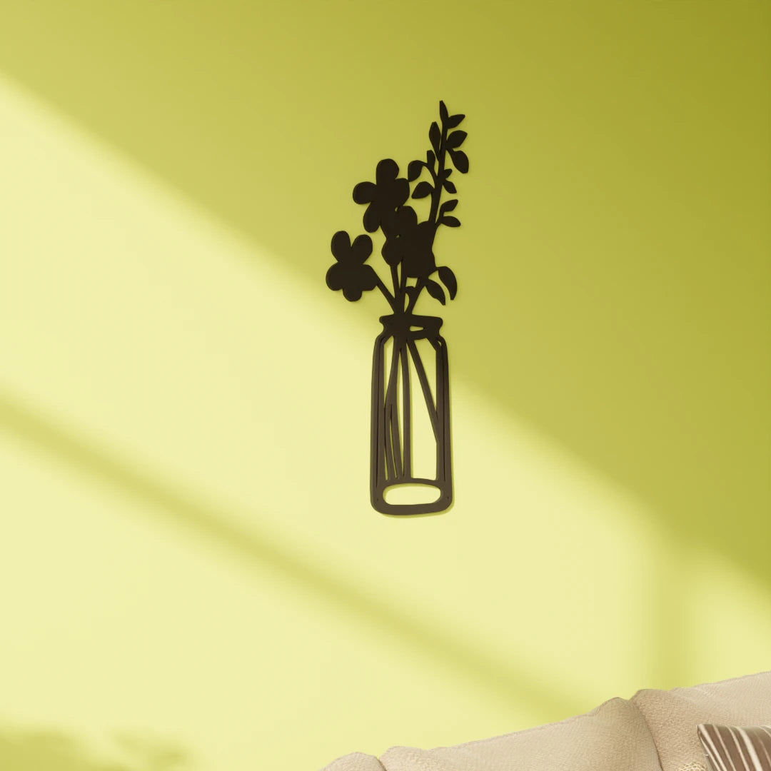 Metafurn Leaf Jar large wooden wall art for contemporary spaces