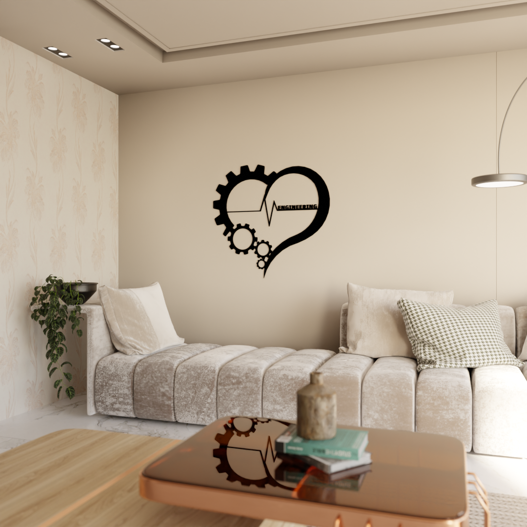 Engineered With Heart- 40x37 Inches
