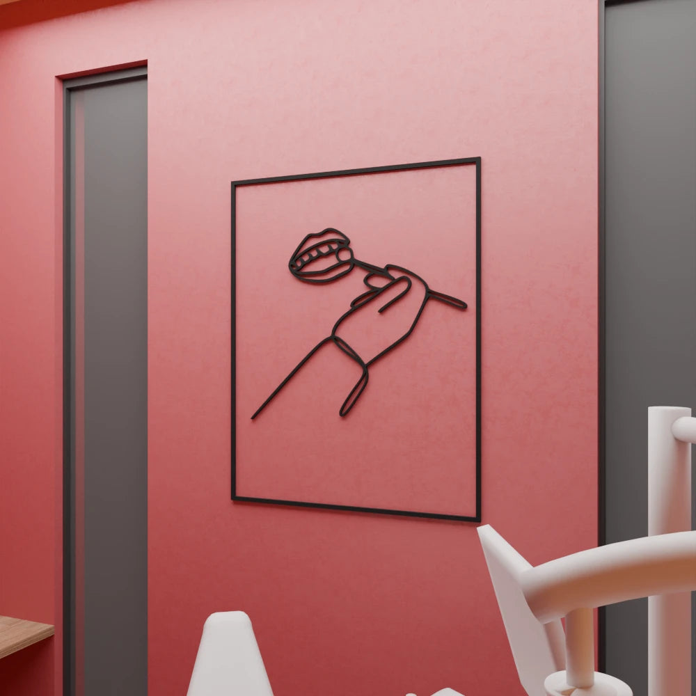 Dental Oral Health Check-Up Wall Art - 32x40 Inches