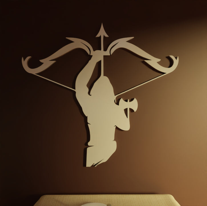 Metafurn Warrior Stunning Decorative Wood Wall Art For Personal Spaces