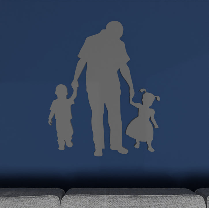 Family wall art for living spaces by Metafurn