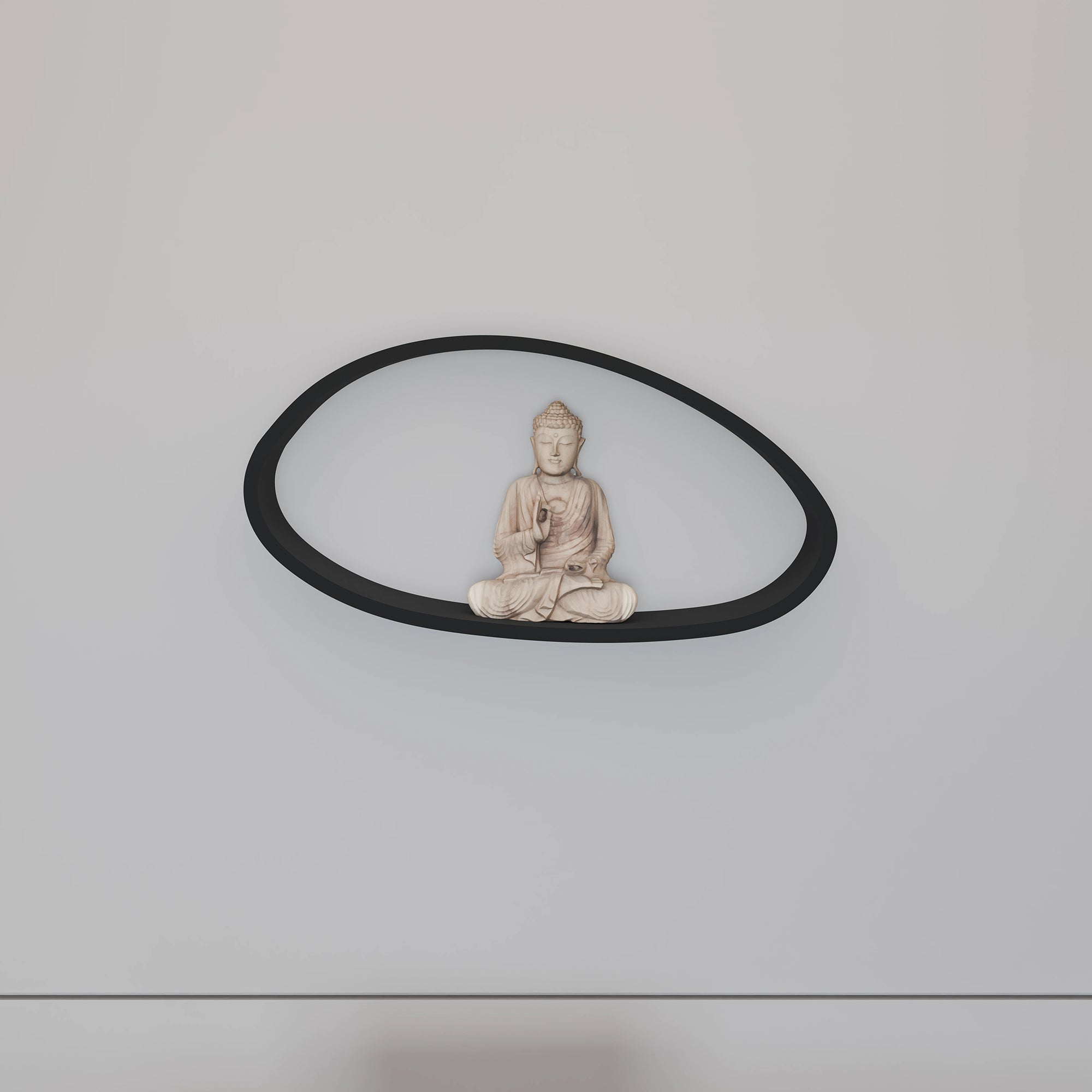Oval Shape Wall Shelf