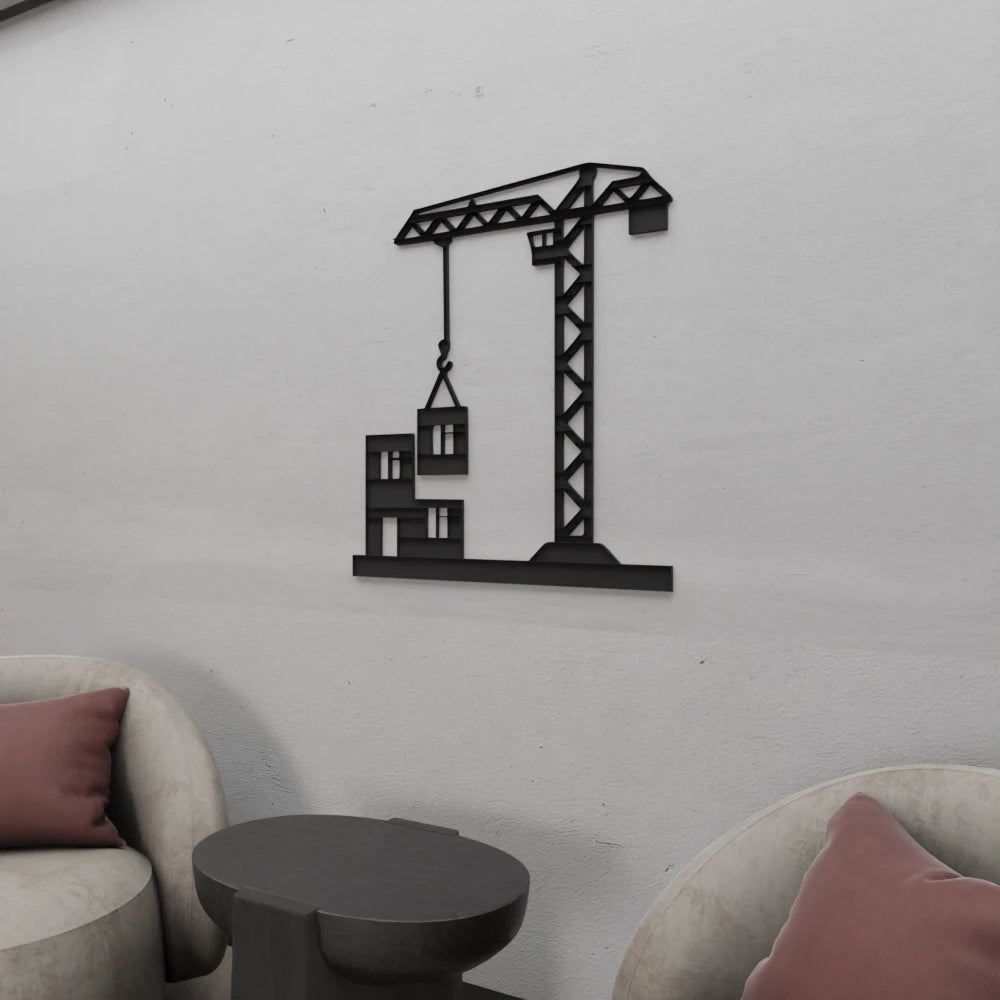 Construction Crane Wall Art