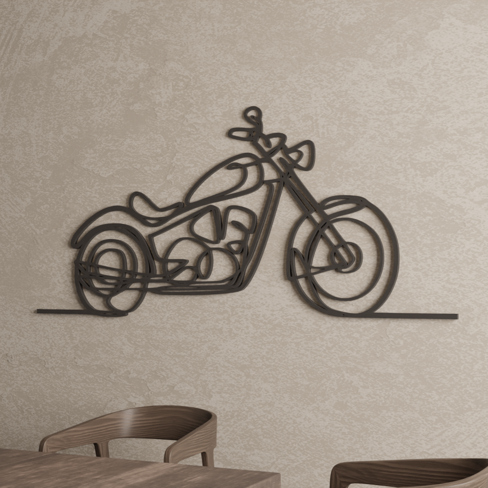 Bike Wall Art - 40x18 Inches