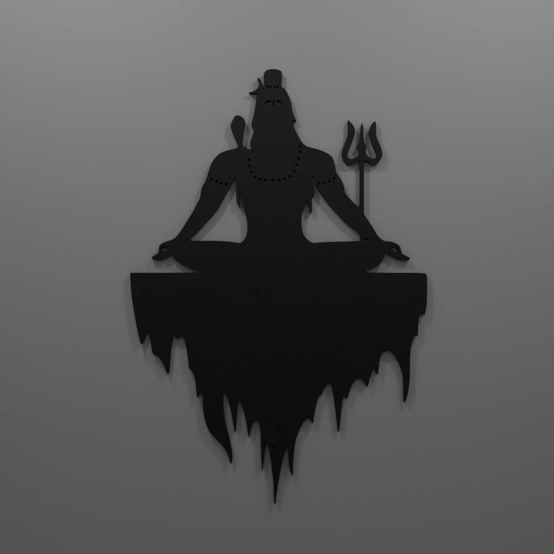 Metafurn Mahayogi Modern Wooden Wall Decor For Spiritual Harmony