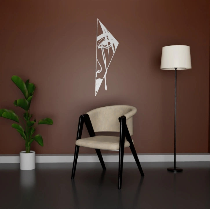 Sleek Girl Crying wall decor by Metafurn