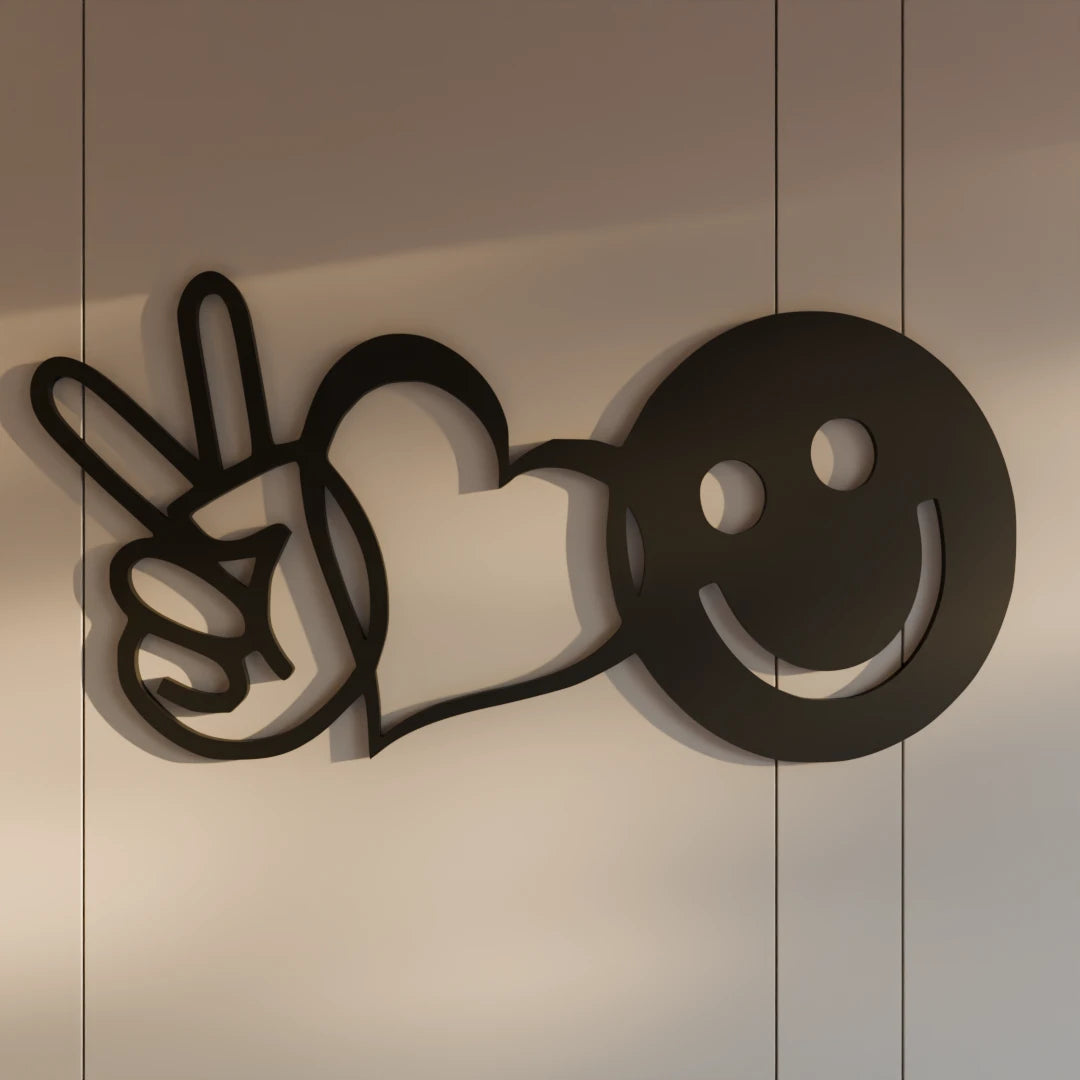 Modern Love and Peace decor by Metafurn