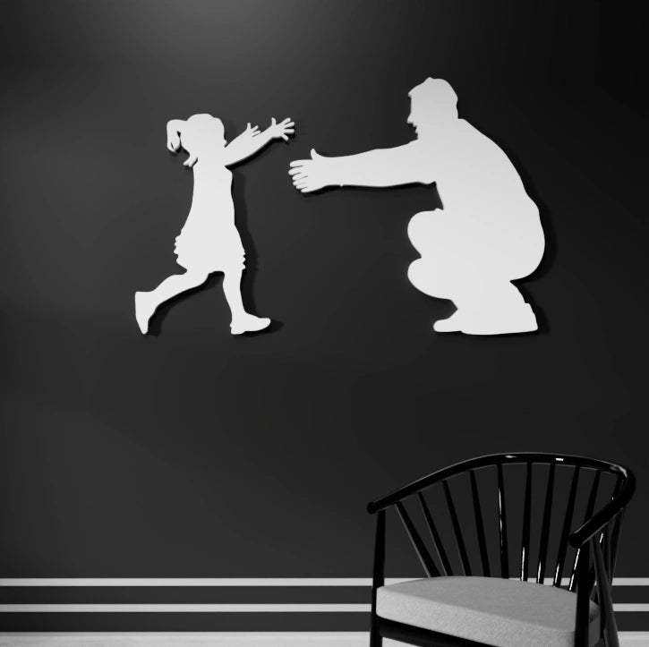 Inspirational Father and Daughter wall art for home