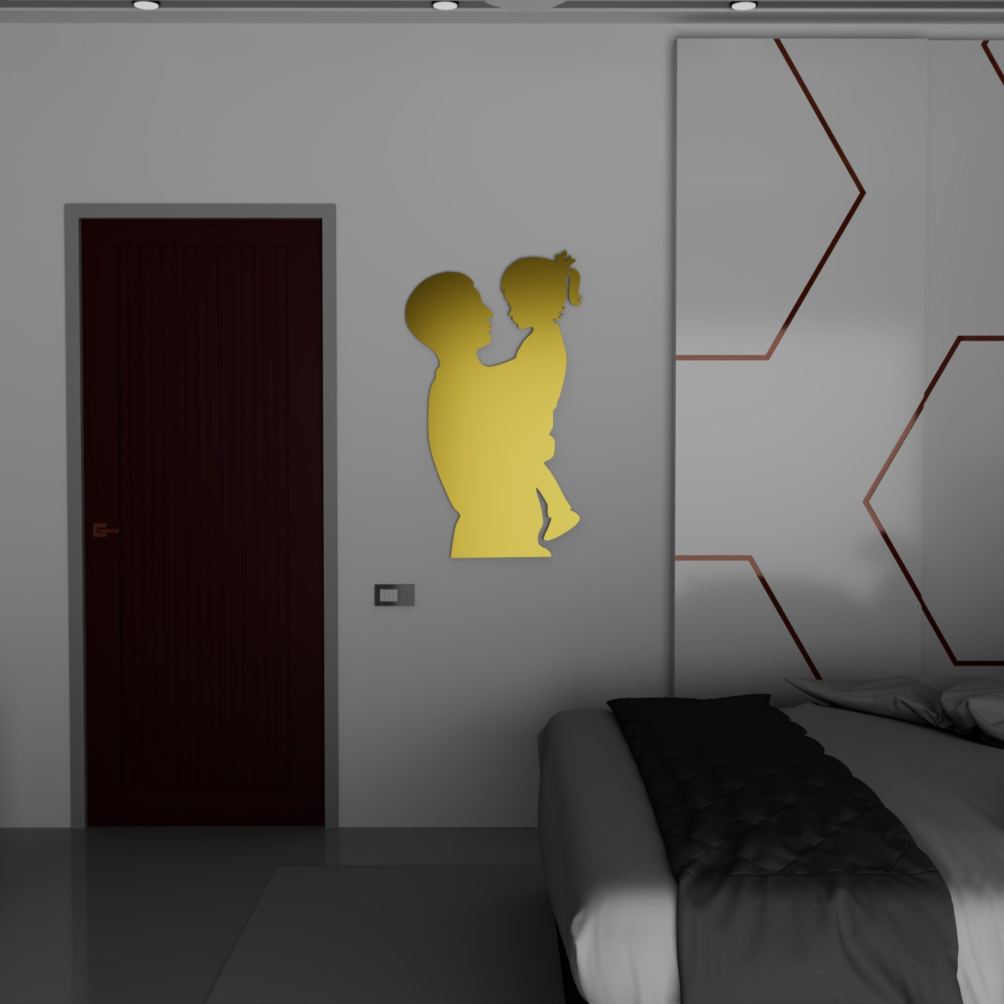 Metafurn metal wall art for sibling love – Buy now