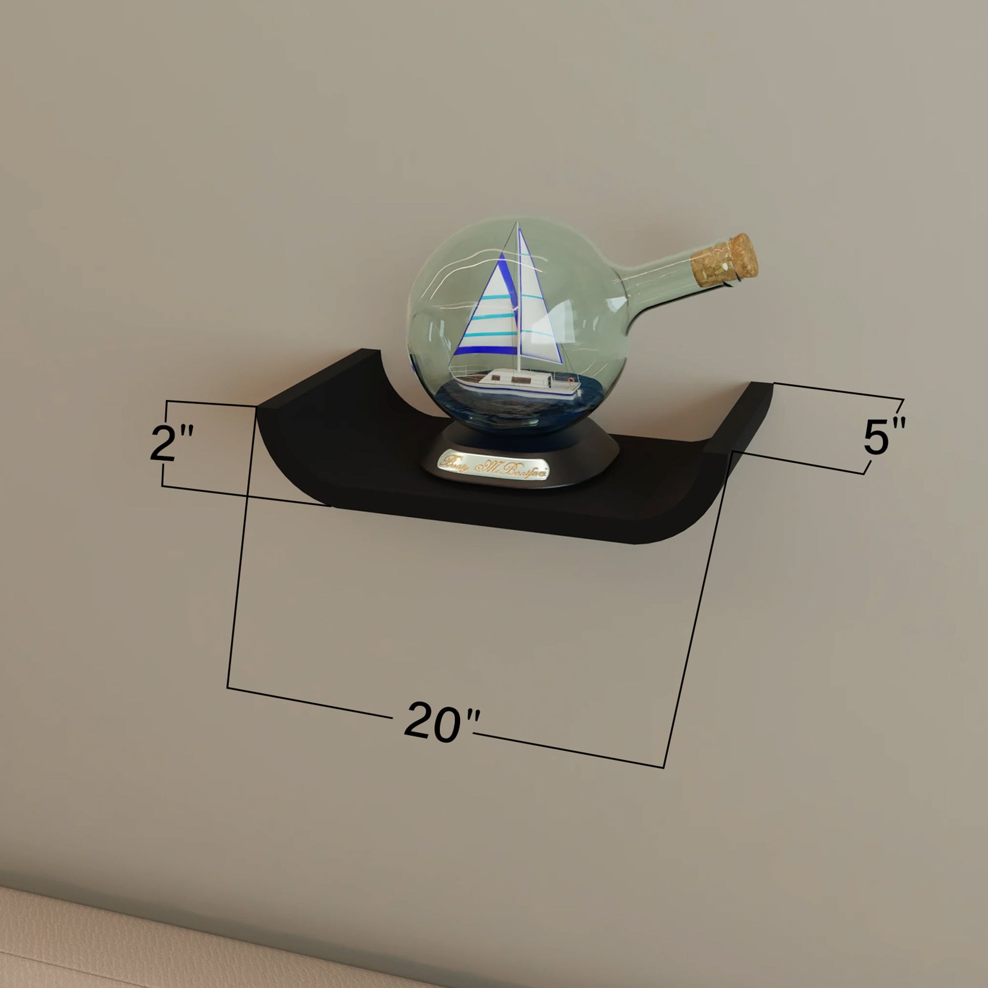 U Shape Wall Shelf