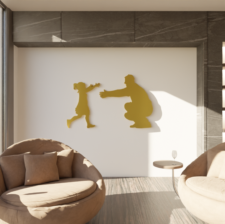 Metafurn metal wall art for father-daughter bond – Buy now