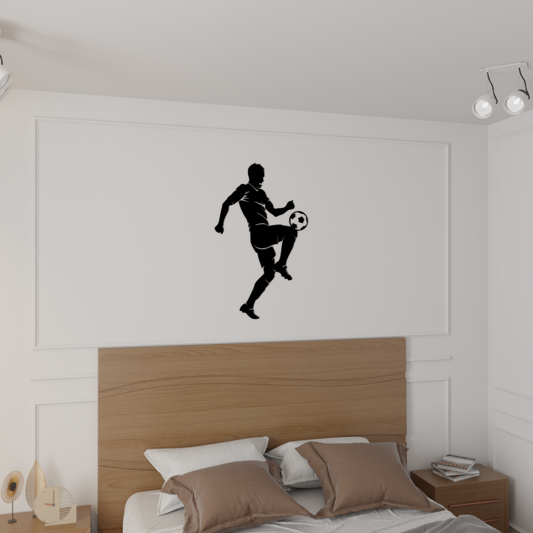 Champion’s Kick Wall Art - 22x40 Inches