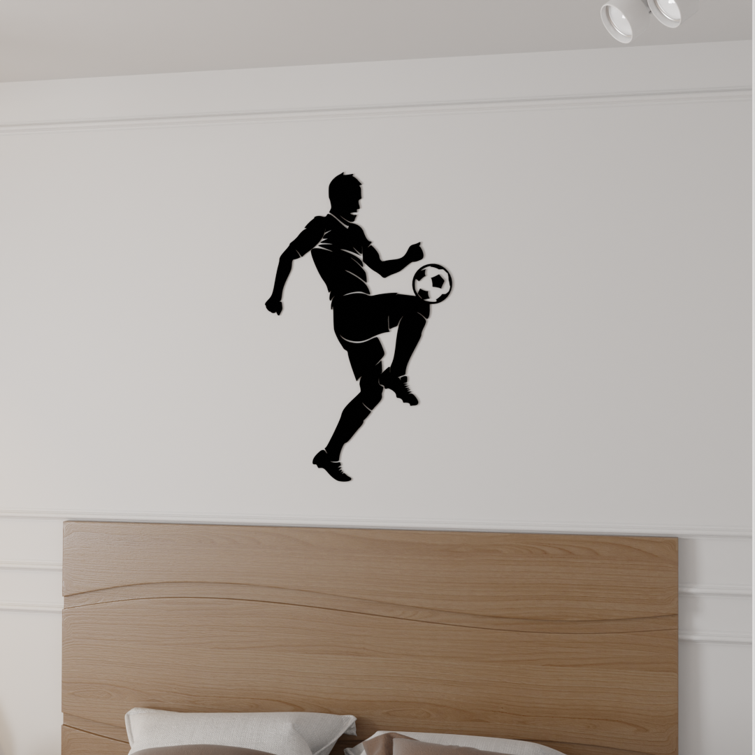 Champion’s Kick Wall Art - 22x40 Inches