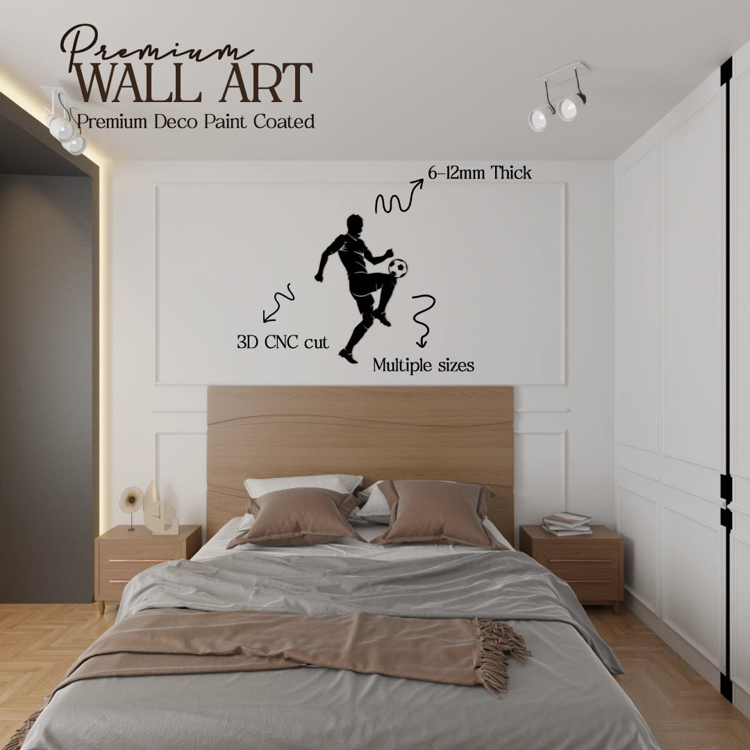 Champion’s Kick Wall Art - 22x40 Inches