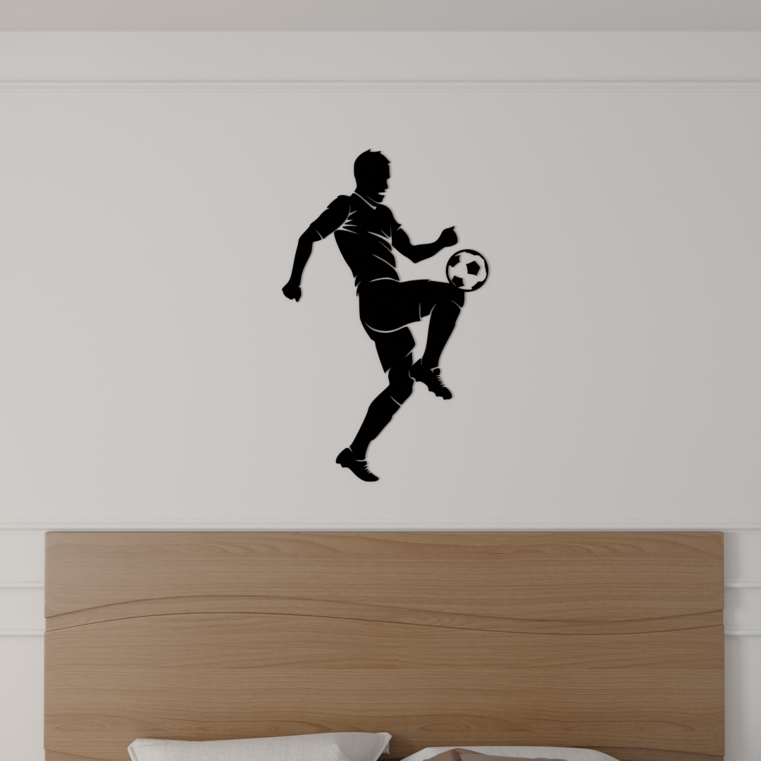 Champion’s Kick Wall Art - 22x40 Inches