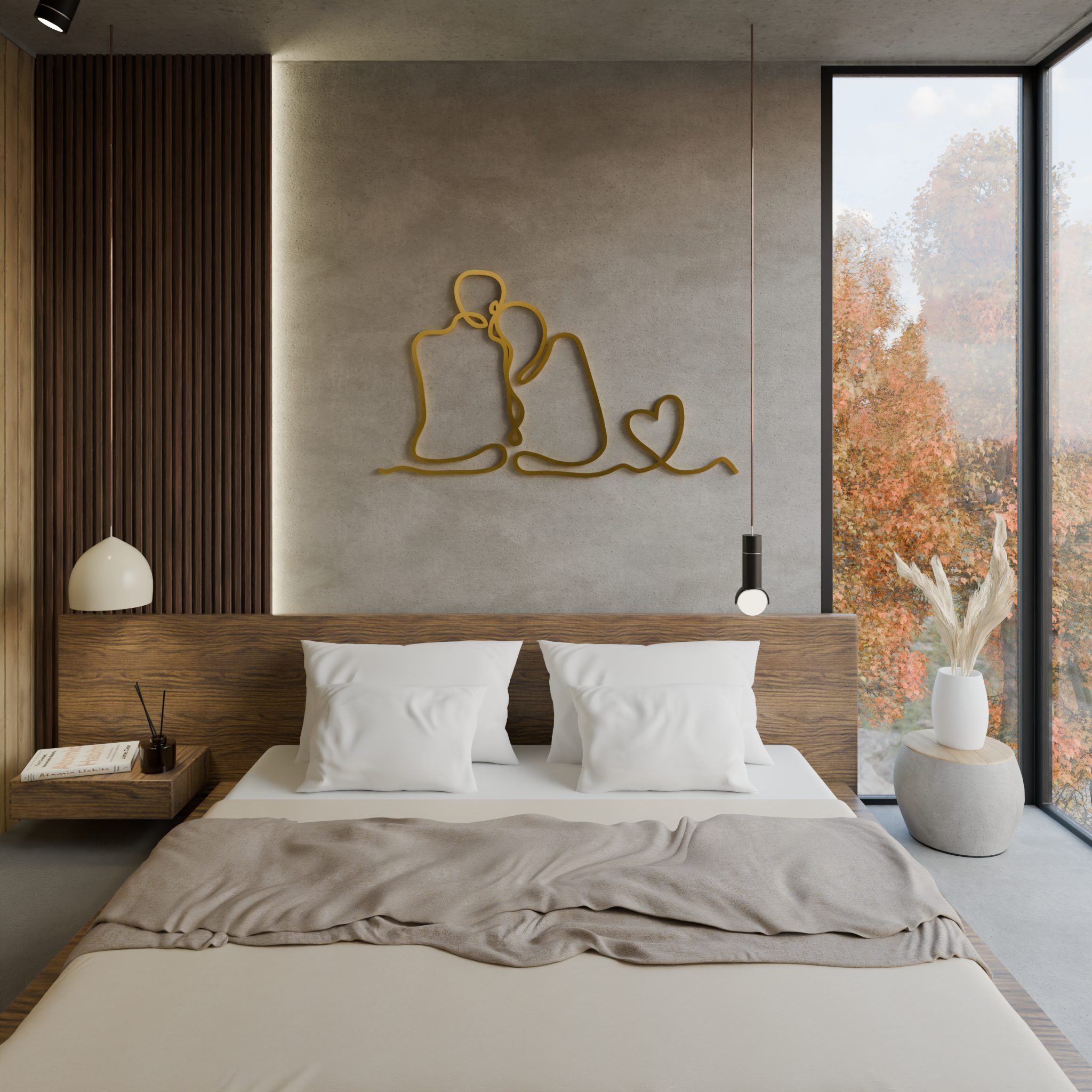 Contemporary He and She metal artwork – Shop now